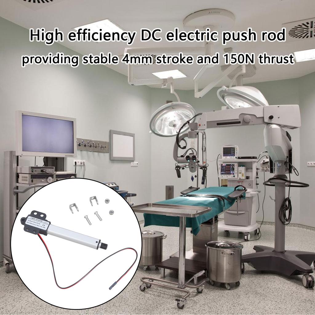 Малый электрический линейный привод 24 В Малошумный Защита от короткого замыкания Телескопический Малый привод движения Простой в использовании