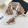 New Style Cross Shaped Small Scarf For Women In Spring Autumn Summer Fashionable Temperament Tied Bag Headband Decorative Scarf