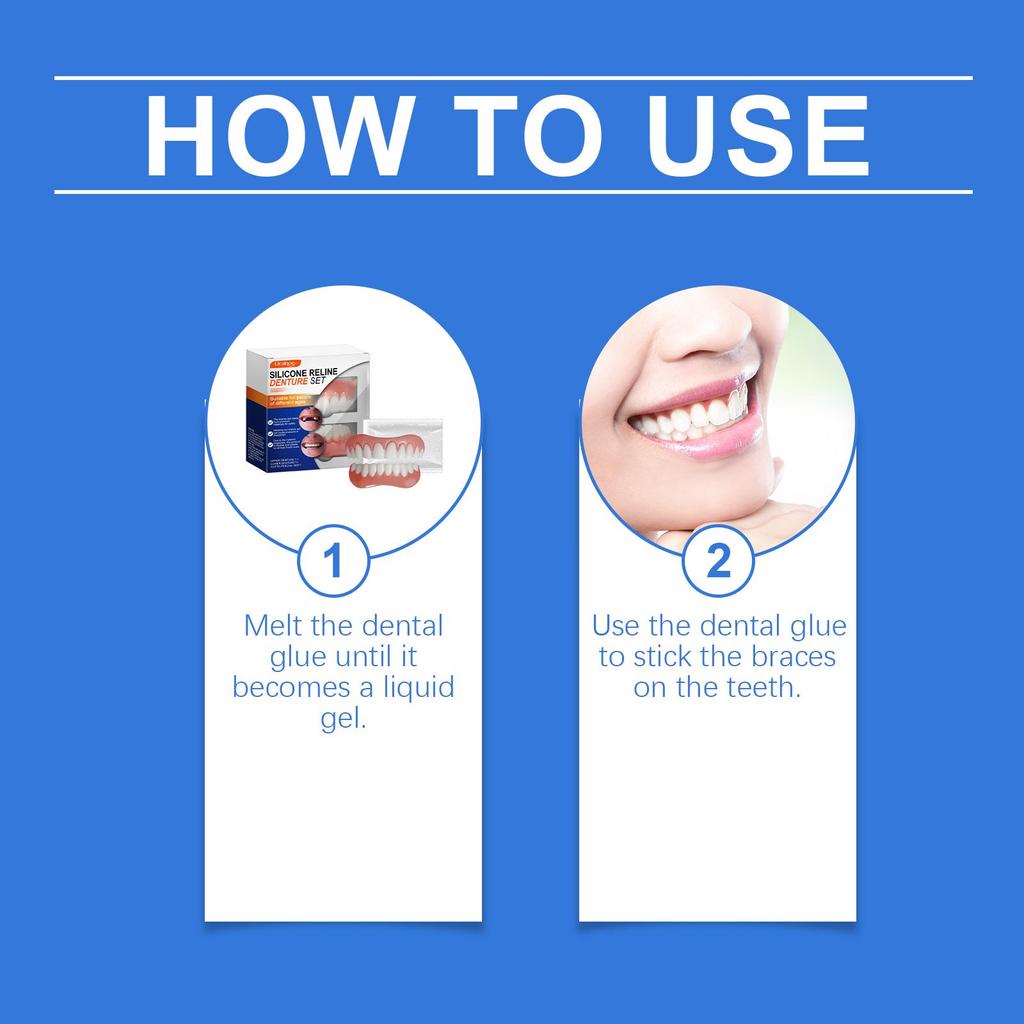 Denture Finishing Braces Cosmetic Dental Braces Enhance Smile Aesthetics Comfortable Material Dentures