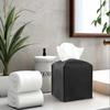 Tissue Box Cover Modern PU Leather Square Tissue Box Holder - Decorative HolderOrganizer for Bathroom Vanity Countertop