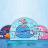 Elastic Fabric Children Swim Accessiories Kids Swimming Cap Protect Ears Cap Swim Pool Hat