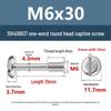 Yigu 304 Stainless Steel Pan Head Captive Screw M3/M4/M5/M6