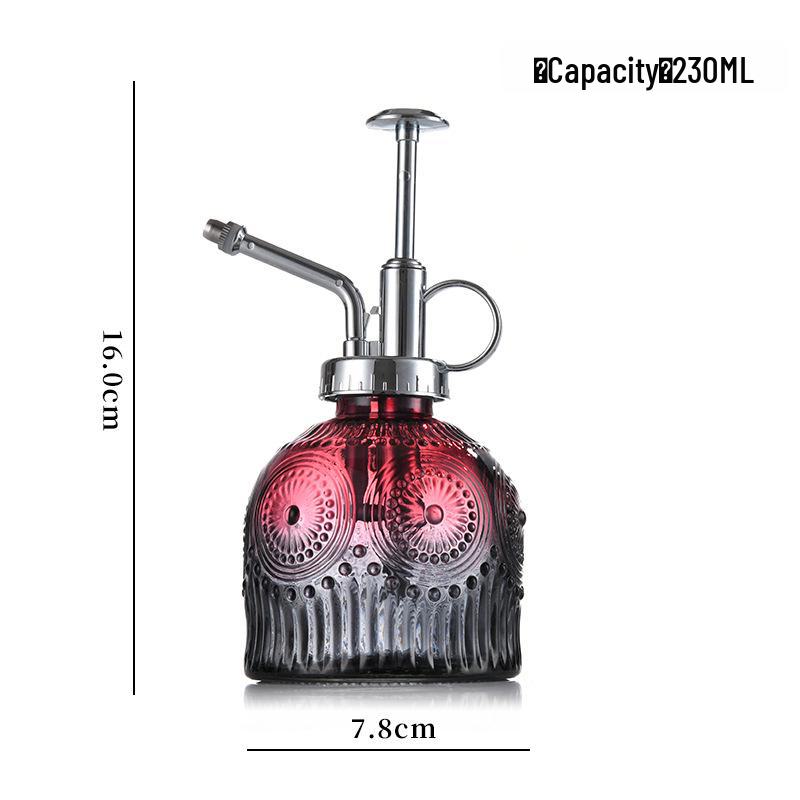 Embossed Glass Watering Sprayer for Home and Garden Decor