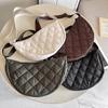 The Same Crossbody Shoulder Bag Dumpling Bag Crossbody Bag Diamond Stitching Casual Versatile Bag Cloth Bag 472785