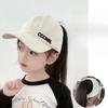 Girls Can Tie A Ponytail Hat Spring and Autumn Baseball Cap Children's Embroidered Fashionable Baseball Cap Girls Simple and Versatile Sun Protection
