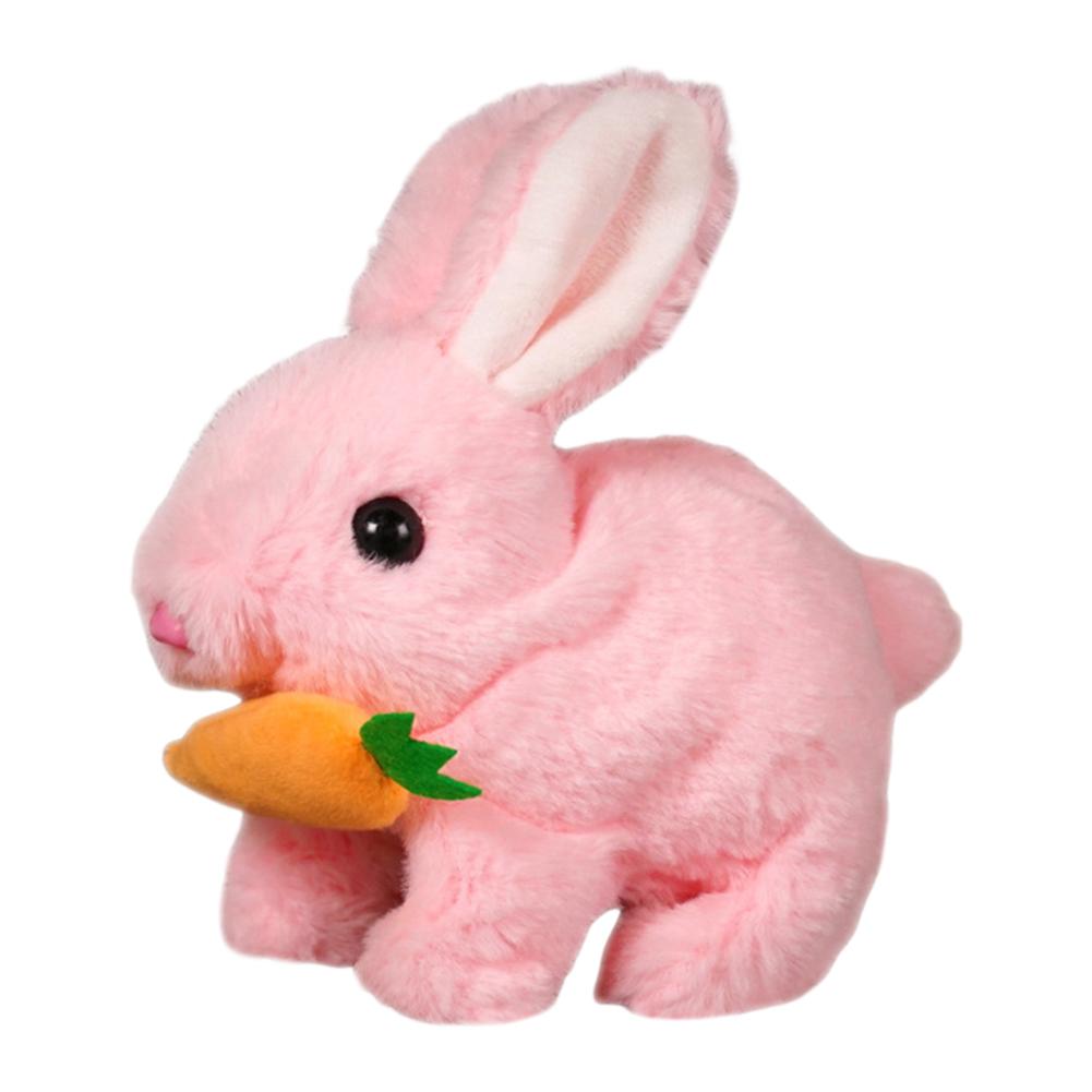 Realistic Bunny  with Sounds & Movements Walking Rabbit Educational  Jumping Twitching Shaking Ears Easter Gifts for Kids
