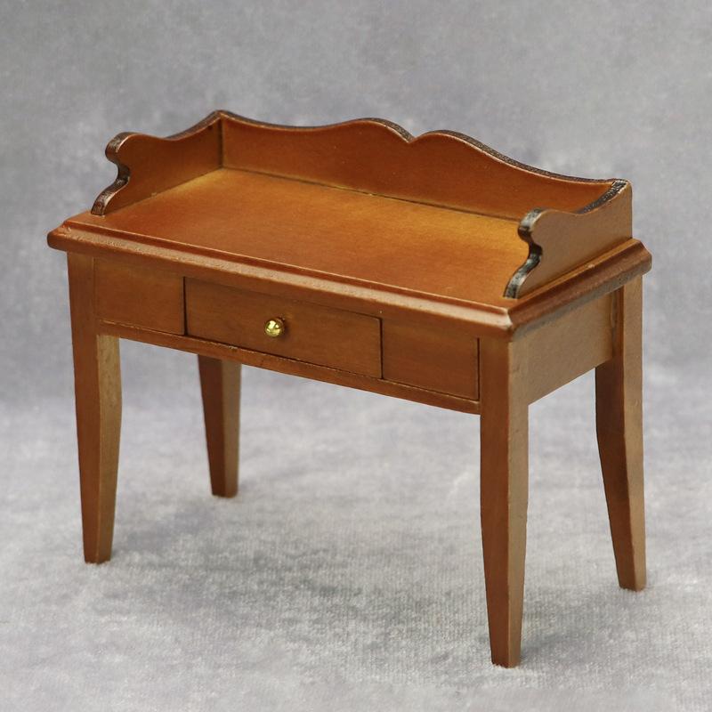 1:12 Миниатюрный кукольный домик, письменный стол, офисный стол, мебель, модель, домашний декор, игрушка, кукольный домик, аксессуары