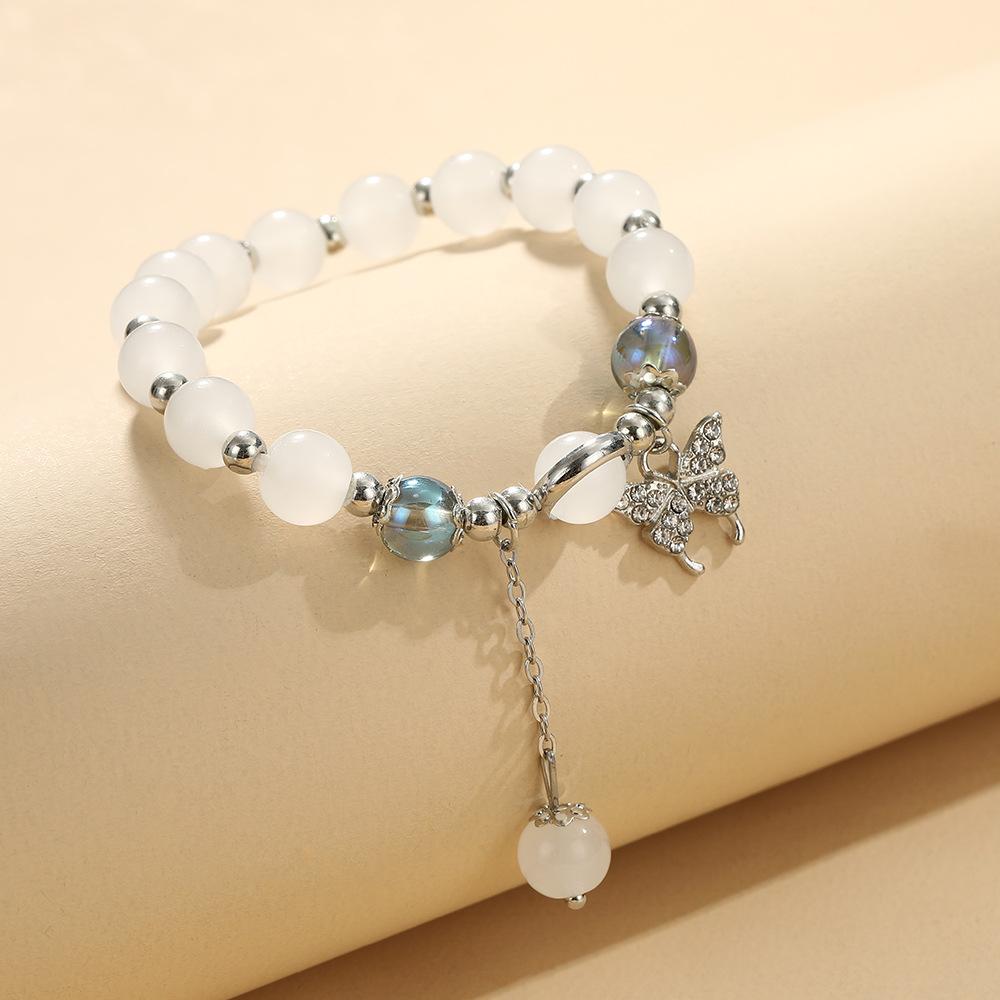 Butterfly Bracelet for Women , Ins Style Minimalist Design Temperament Fashion Jewelry , Alloy Cuff , Nice Gift