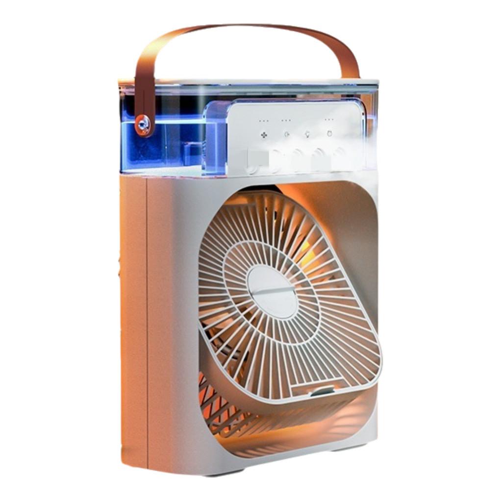 High-powered Small Fan With Cooling Mist Spray For Students And Workspaces
