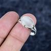 Aqua Chalcedony Gemstone Handmade 925 Sterling Silver Jewelry Ring Size 10 MM-3444