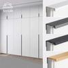Invisible Cabinet Handles, Aluminum Edge Pulls for Sliding Wardrobe Doors, Side Mount Embedded Finger Pulls for Kitchen Cabinets