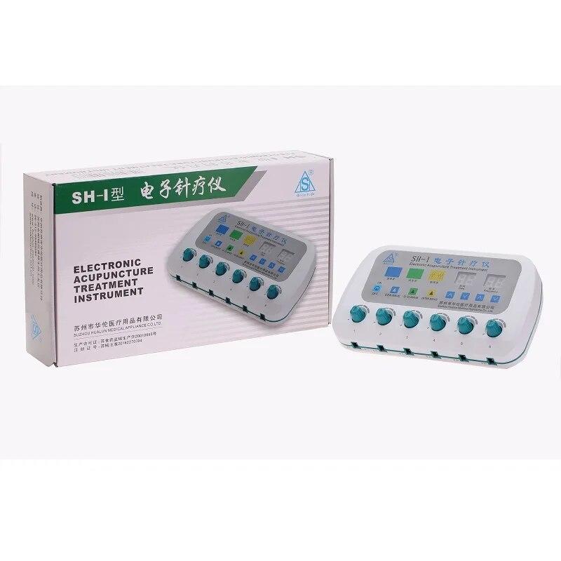 Electric Acupuncture Nerve And Muscle Stimulator Machine 3 Waveforms 6 Output Acupuncture Stimulation Machine