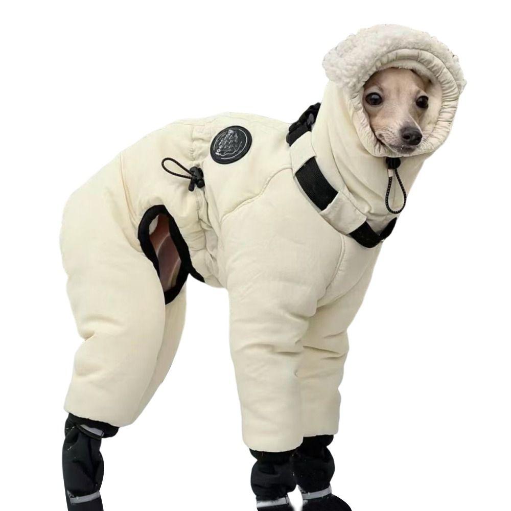 Водонепроницаемая зимняя куртка для собаки, утолщенная куртка с хлопковой подкладкой для собаки, наряды для питомца, грейхаунд, уиппет