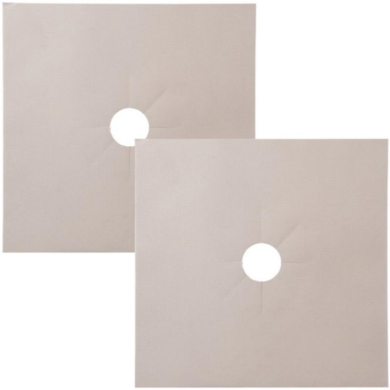 2/4 шт. многоразовые защитные чехлы для газовой плиты алюминиевая фольга защитная крышка для газовой плиты домашняя кухонная плита чистящая защитная накладка