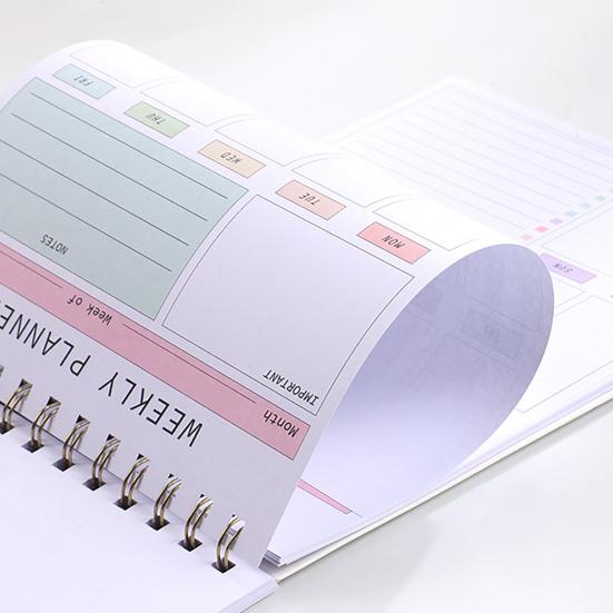 Блокнот на английском языке, блокнот-планировщик на неделю с постановкой целей, ежедневный блокнот для школьного офиса, дома