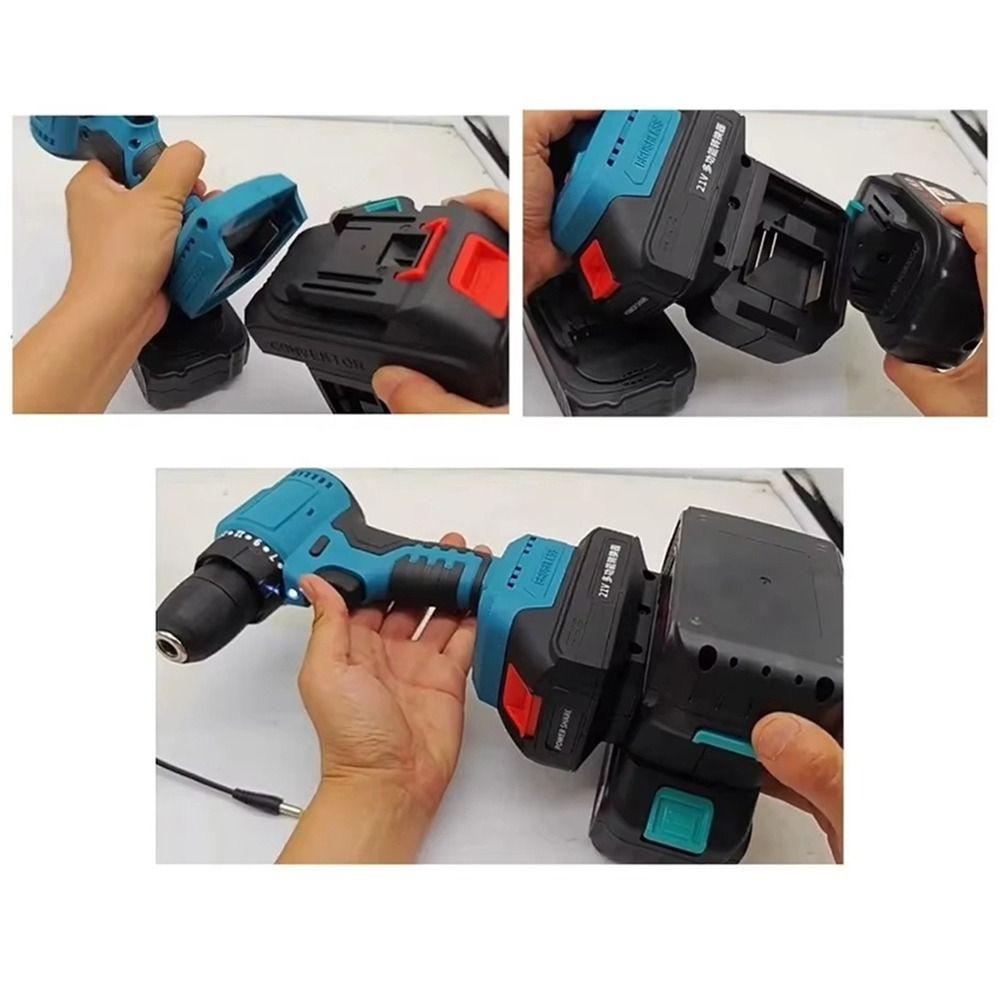 1 шт. Адаптер аккумулятора 18 В "один к двум" Для ударной дрели-шуруповерта Maki-Ta, отверток, рабочего фонаря