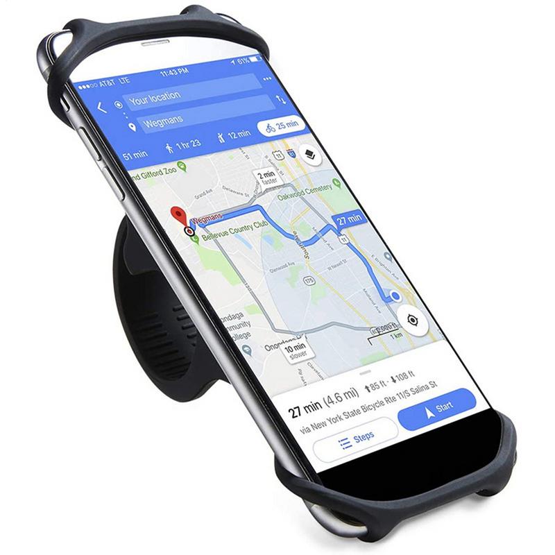 Держатель для мобильного телефона, велосипеда, мотоцикла, безопасный кронштейн для велосипеда, силиконовая поддержка, силиконовый тип с вытяжкой для всех телефонов, подставка для телефона для езды на открытом воздухе