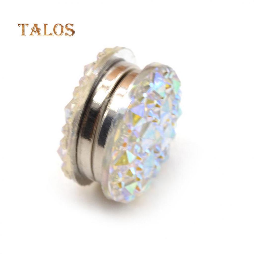 Женская магнитная брошь украшенная кристаллами одна пара в комплекте