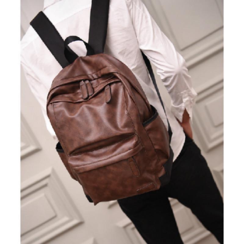 Рюкзаки для мужчин и женщин в стиле ретро из искусственной кожи, повседневные модные дорожные рюкзаки большой вместимости