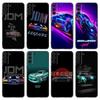 Sports Car JDM Drift Phone Case For Samsung Galaxy S20 S21 FE S22 Ultra S10 Lite S10E S9 S8 Plus S7 Edge Soft TPU Black Cover
