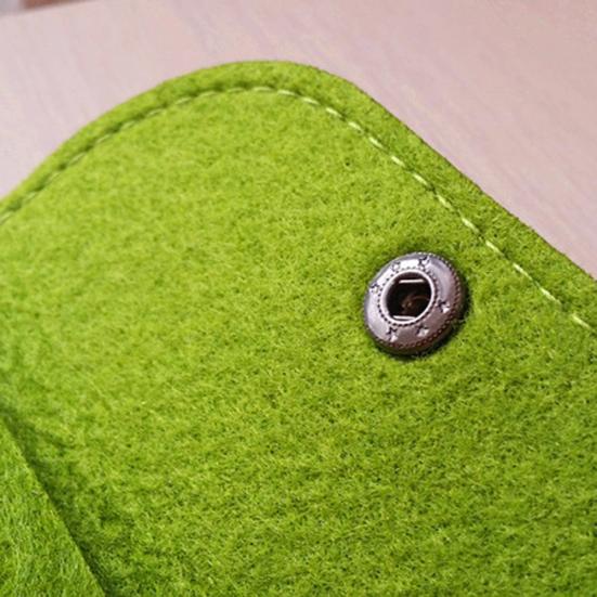 Мини-портативный однотонный фетровый держатель для кредитных карт, сумка для монет, кошелек, подарок