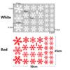 27PCS White Mural Gifts Xmas Decorations Snowflake Christmas Sticker Snow Decal Static