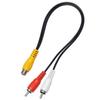 KAUMO Разветвитель RCA Кабель Папа x 2-сторонний (Женский - 2)