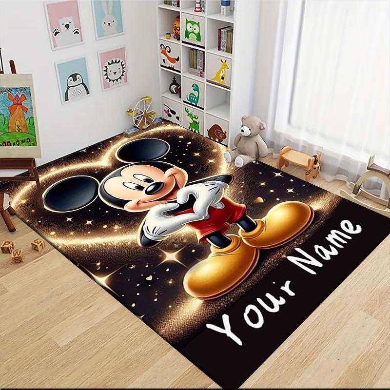 Custom Name Princesses Together Carpet Rug Customizable Soft Washable Anti-Slip Home Living Room Sofa Mats Personalized Rug. 090991