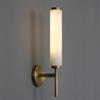 American Art Artificial Marble Led Wall Lights Black Copper Color For Foyer Tv Background Bathroom Bedroom Sconce Good Packaging