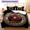 Devils Glass Pattern Bedding,Quilt Set Quilt Cover Pillowcase Home Birthday Gift (1*duvet cover+2*pillowcase,without core)