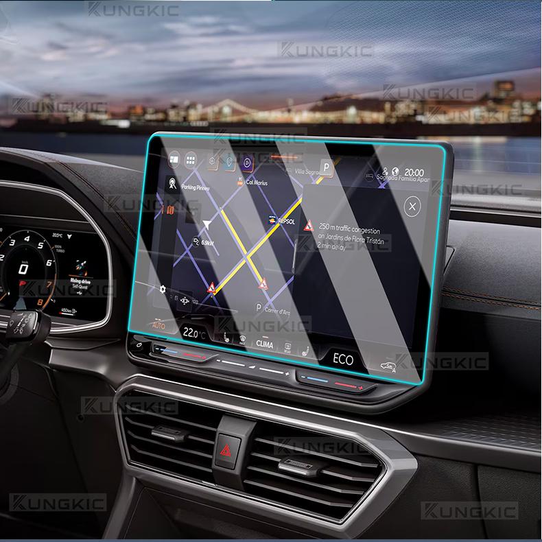 Для Cupra Formentor/Cupra Leon MK4/Cupra Born/Seat Leon ST/Cupra Terramar 2025 2026 Закаленное стекло для экрана GPS-навигации