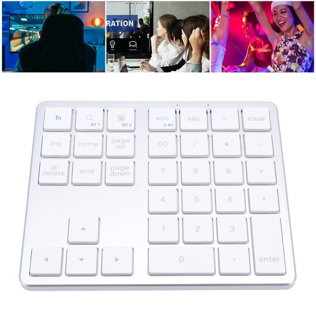Number Pad Wireless   Dual Mode 35 Keys Rechargeable   Numeric Keypad for Laptop PC Tablet