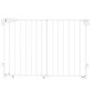 Dog Safety Gate, 74.5-111.5x74.5 cm, Stair Gate, Self-Closing, One-Handed Opening, White