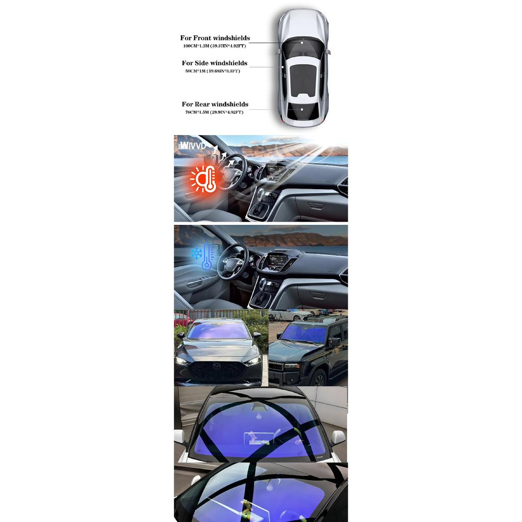 High Quality purple chameleon window tint film roll VLT80% Solar Car Glass Sticker UV Sun Solar Protection  High Heat Resistant