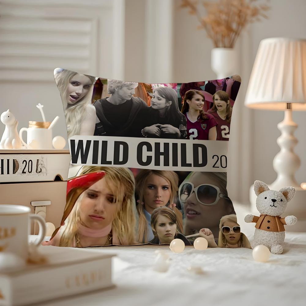WildChild-S Movie Cushion Cover Pattern Printed Pillowcase For Living Room Sofa Cushion Cover & Bedroom Decor