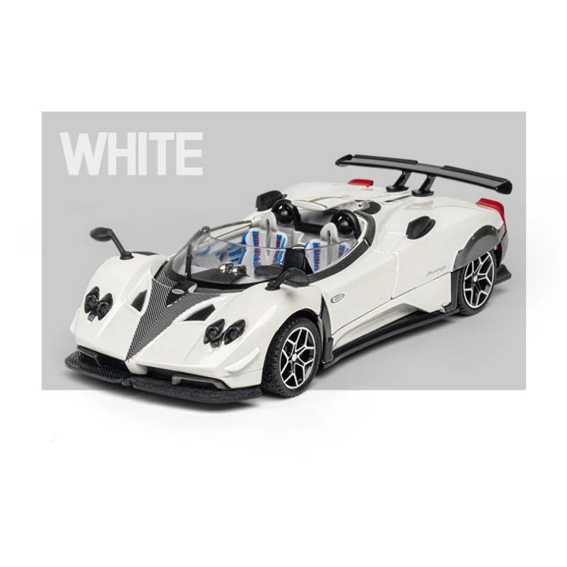 1/32 Pagani Zonda HP Barchetta Суперкар Сплав Модель автомобиля Звук и свет Инерционный Детская игрушка Предметы коллекционирования Подарок на день рождения