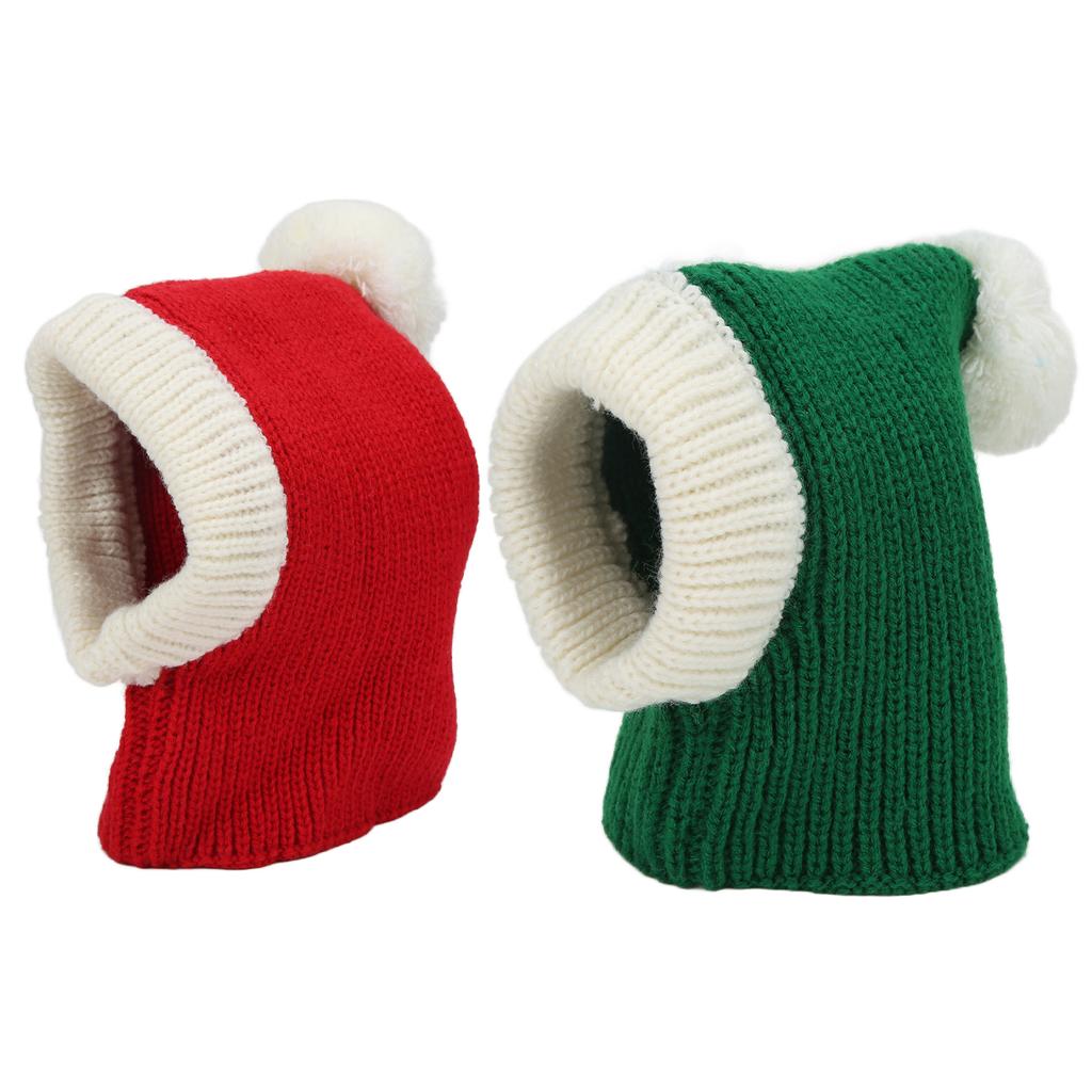 Dog Winter Hat Red Pet Christmas Winter Warm Knitted Hat for Small and Medium Dogs Puppy Cats