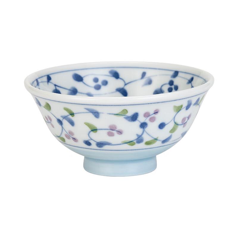 Changbaosen Japanese Underglaze Tang Grass Ceramic Rice Bowl