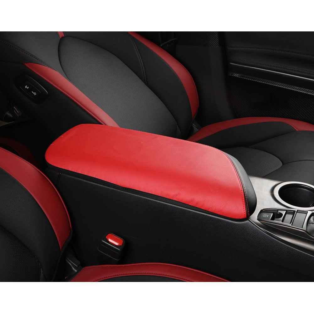Rifoda Leather Armrest Cover for Toyota Camry 70 Custom Interior Scratch and Stain Drive Only Leather Black Series, Parts, Resistant, Dress-Up,