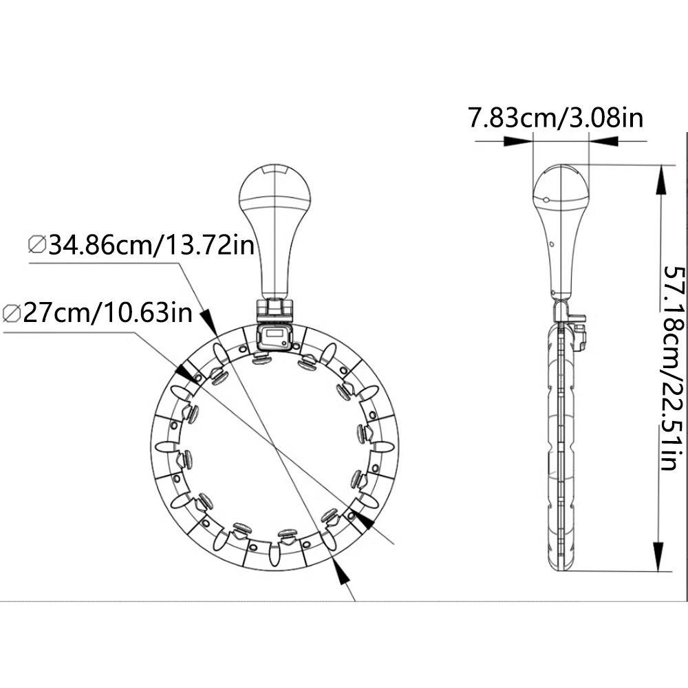Регулируемое тонкое спортивное кольцо для талии, съемное, для похудения, фитнес-круг, потеря веса