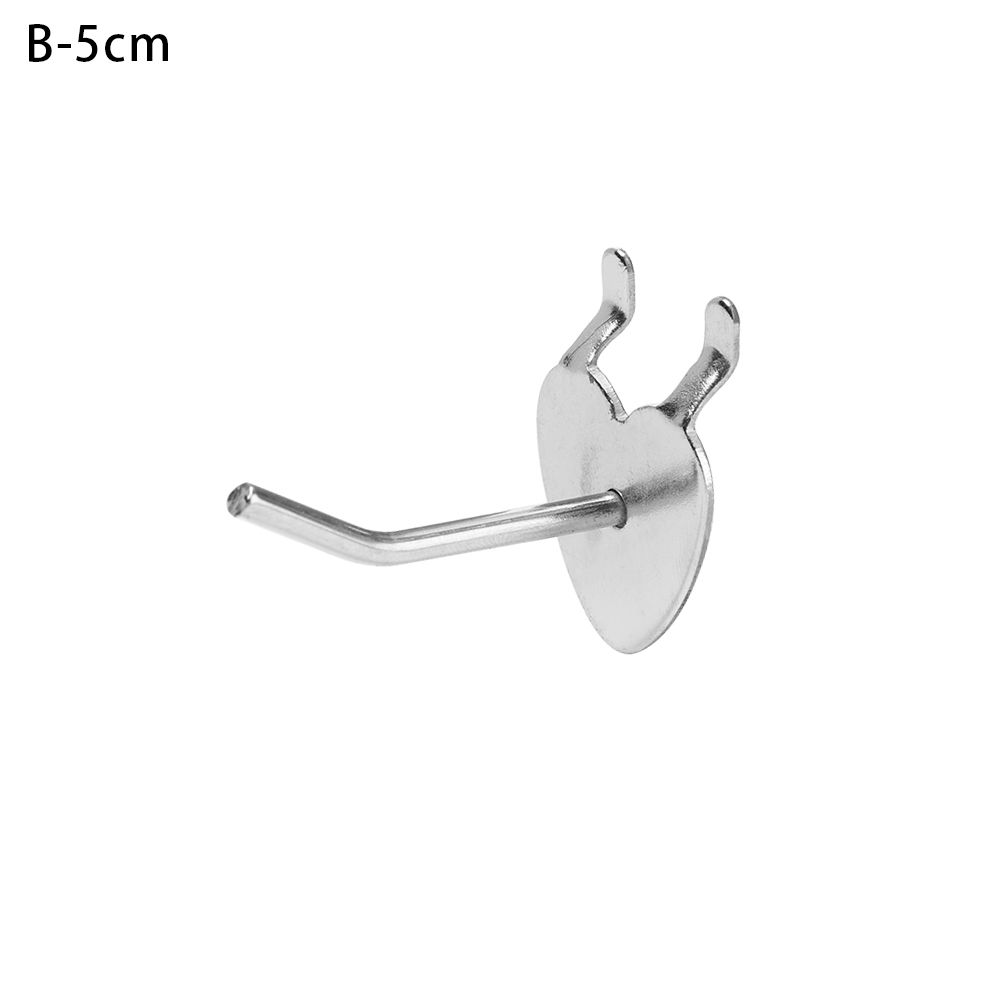 5Pcs Metal Home Holder Hang Fits Panel Storage Racks Goods Shelf Display Hooks Retail Shop Peg
