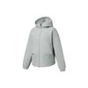 Li Ning Fitness Series Solid Color Loose Sports Hooded Jacket Women Jacket Water-Gray-Green AFDS014-3