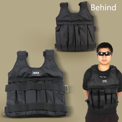 Максимальная нагрузка 50 кг, регулируемый утяжеленный жилет, весовая куртка для тренировок, бокса, тренировочный жилет