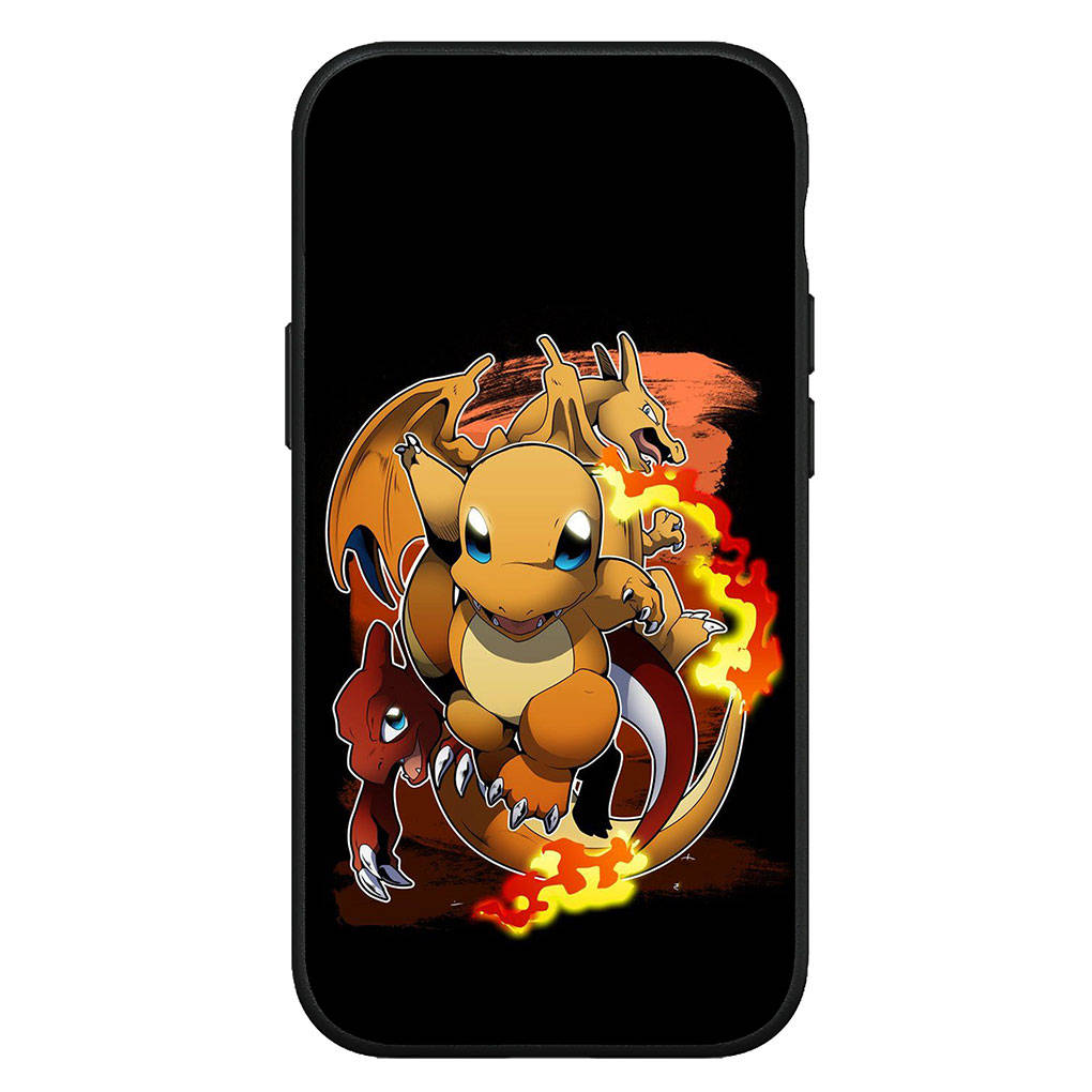 Чехол для iPhone 16 15 Xiaomi Redmi Note 14 13 12 11 Pro Max X 8 9 16e Samsung Galaxy S25 S24 S23 Moto A4 OPPO Huawei чехол для телефона с мультяшным принтом Charmander