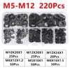 220/400Pcs M3 M4 M5 M6 M8 M10 M12 Plastic Nylon Flat Washer Plane Spacer Insulaton Gaskte Washer Nylon Gasket Ring Kit