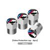 For BMW 4PCS Aluminum Car Wheel Tire Valve Cap Cover Auto Accessories X1 X2 X3 X4 X5 X6 X7 G20 G30 6GT E46 E90 E60 F10 E39 RXDMV1