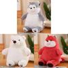 Polar Fox Husky Bear Plush Toy Animal Stuffed Doll Bedroom Decoration Kids Gift
