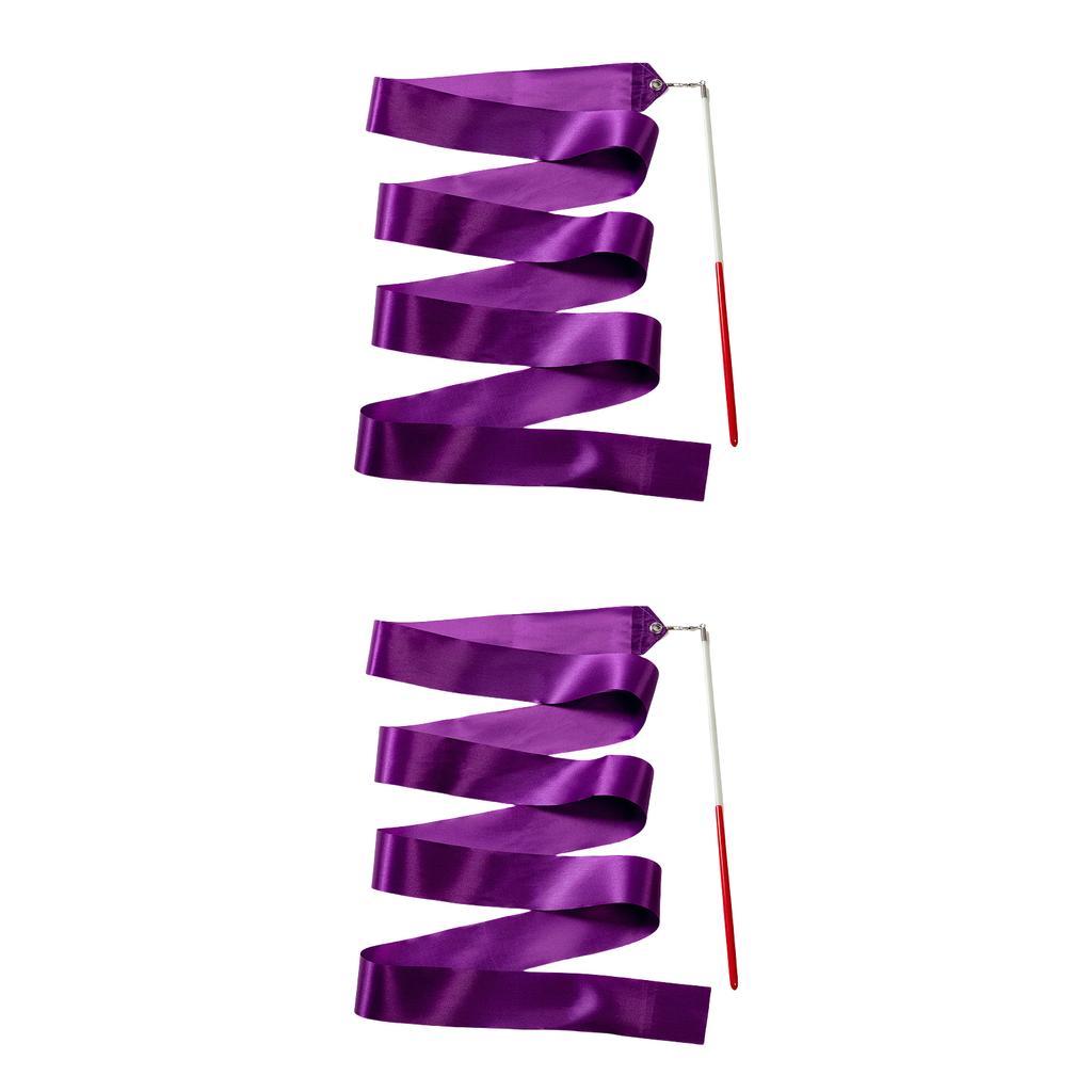 2 метра танцевальные ленты гимнастическая лента для детей красочная гимнастическая лента с палочкой для кручения лента-палочка для художественной гимнастики