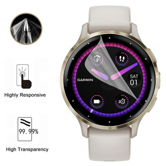 Защитная пленка для Garmin Venu 3s - 41мм [Набор 6 шт.] Защитная пластиковая пленка Ультратонкая Phonillico