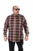 Men's Plus Size Plus Size Shirt Plus Size Men's Plaid Shirt Black